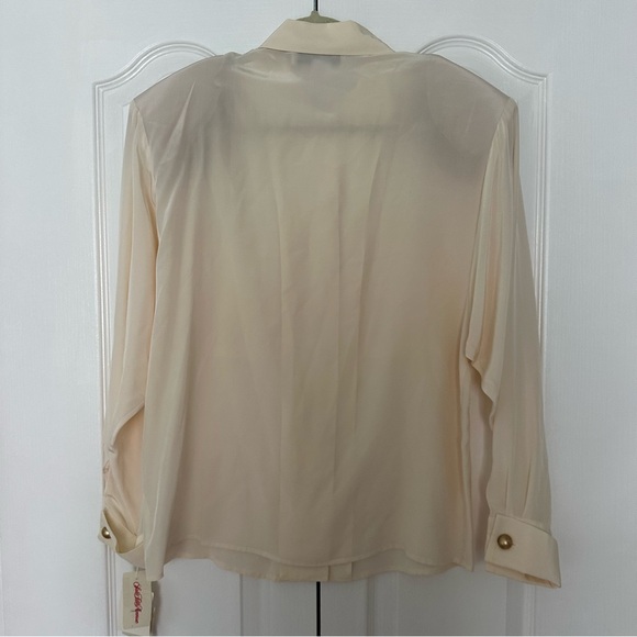 SOLD VTG Saks Fifth Avenue Silk Blouse NWT - Picture 9 of 9